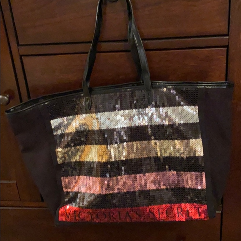 Victoria’s Secret Nylon..Sequined large tote bag